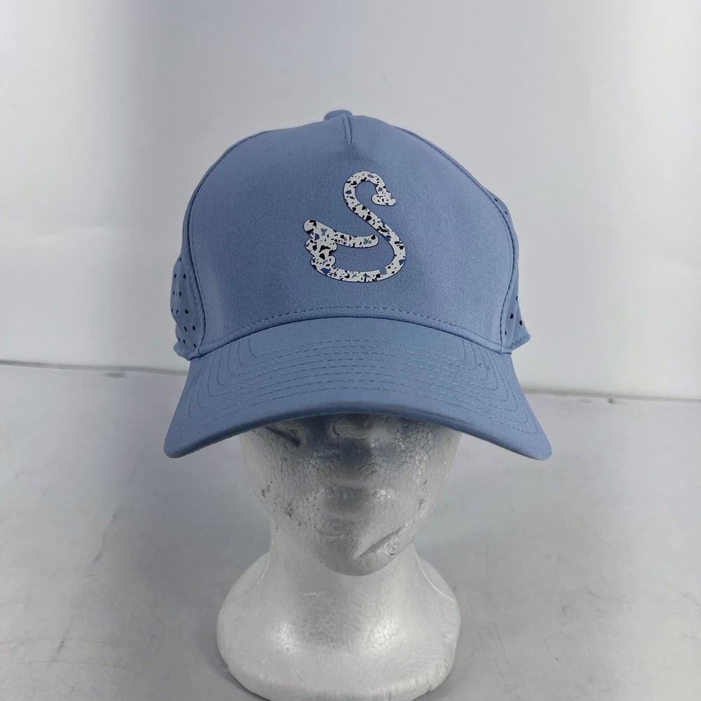 Swannies Golf SW433 Sky Blue Perforated Performance Snapback Hat NWT O/S